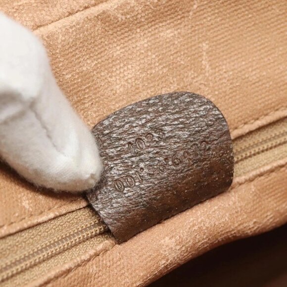 GUCCI GG Supreme Web Sherry Line Bag PVC Beige 4023 001 56 6472 Auth ep7946 - Picture 9 of 16